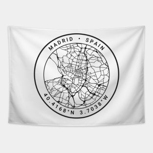 Madrid Map Tapestry