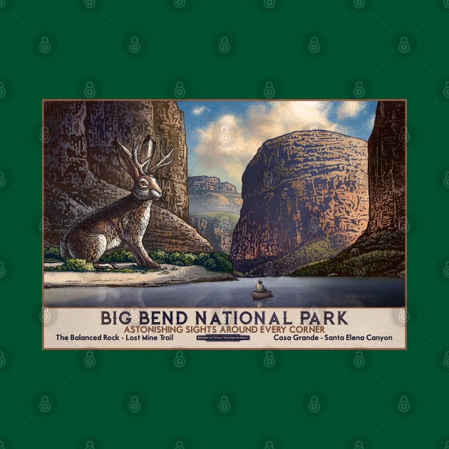 Big Bend Jackalope by ChetArt