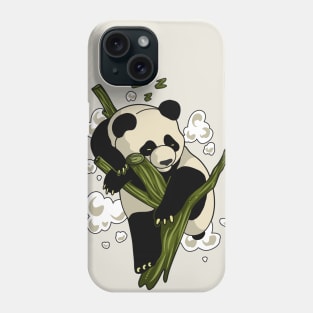 Sleepy Panda Illustration Phone Case