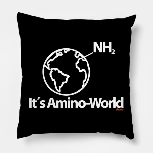 Amino world Pillow by eltronco