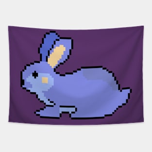 Pixelated Whimsy Rabbit Tapestry