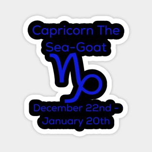 Capricorn The Sea-Goat, Zodiac Magnet