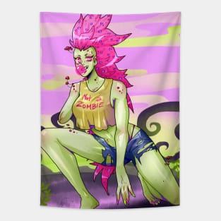 Punk Zombie Graphic Tapestry