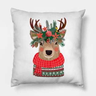 Christmas Squad Reindeer Pillow