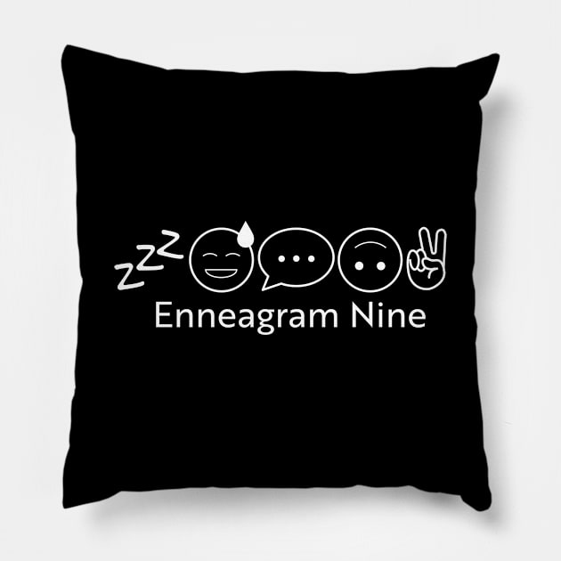 Enneagram 9 T-Shirt | Enneagram Type 9 | Peacemaker| Stable | Enneagram Gifts | Unisex - Men & Women's Tee Pillow by shauniejdesigns