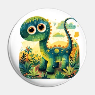 Enchanted Forest Dino Delight Pin