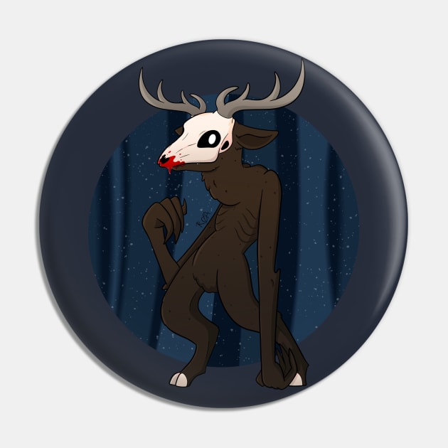 Chibi Wendigo Pin by Roa