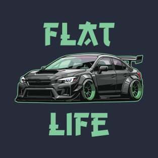 Subaru STI Car Art - Impreza WRX Flat Four Widebody Modified JDM Car T-Shirt