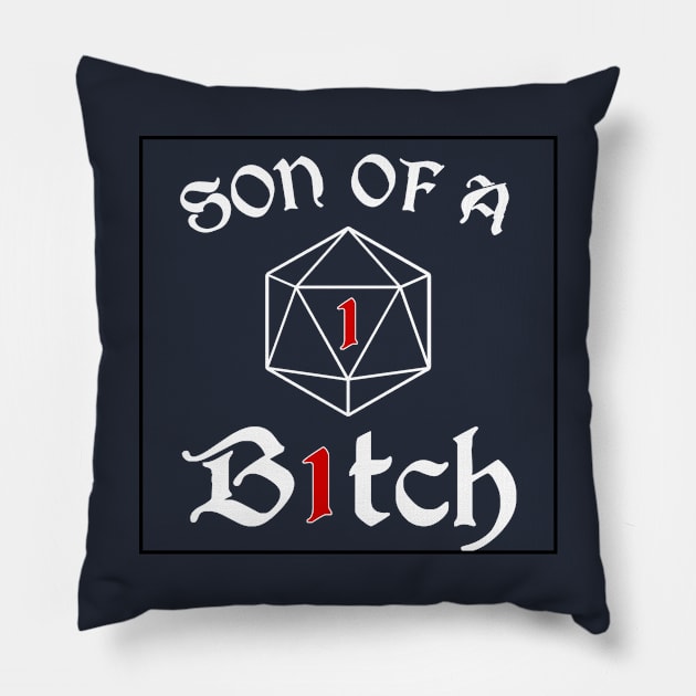 Son of a Bitch Pillow by SwanStarDesigns