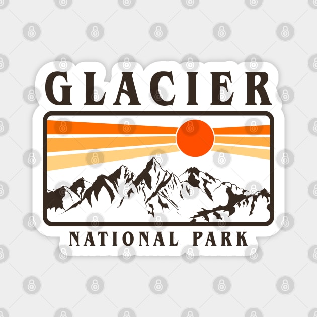 glacier national park Magnet by hardy 