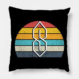 90s Colorful Cool S, Pointy S or Universal S 90s Kids School Meme Pillow