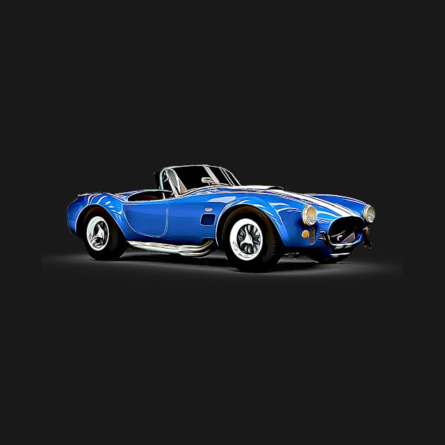 Shelby Cobra Cartoon by Auto-Prints