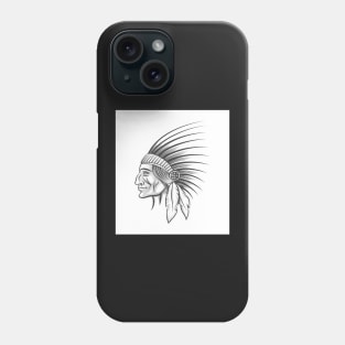 American indian tribe leader. Phone Case