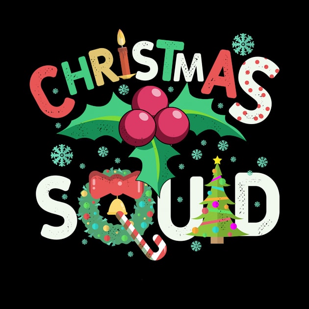 Christmas squad with Santa Claus for boys and girls by Shirtttee