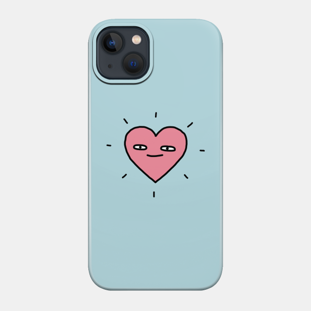 Moderately Happy Heart - Love - Phone Case
