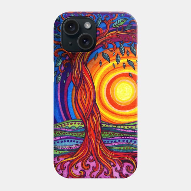 Tree of Life Swirly Phone Case by Heartsake