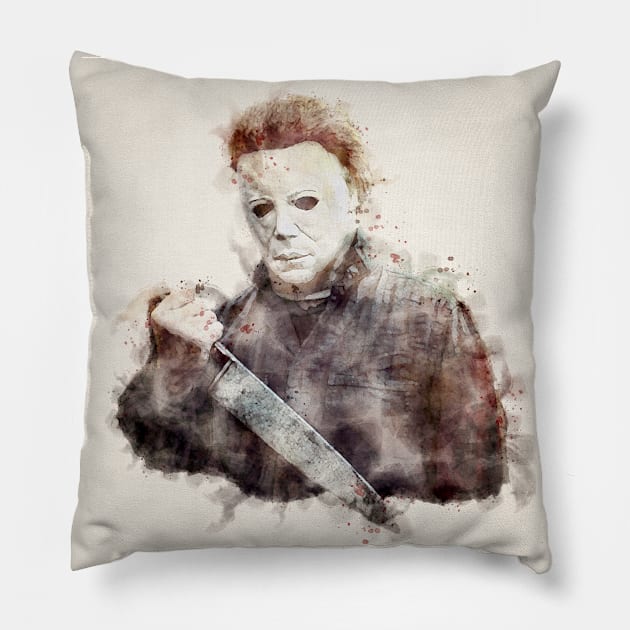 Michael Myers Pillow by Donnaistic