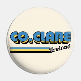 County Clare / Irish Retro County Pride Design Pin