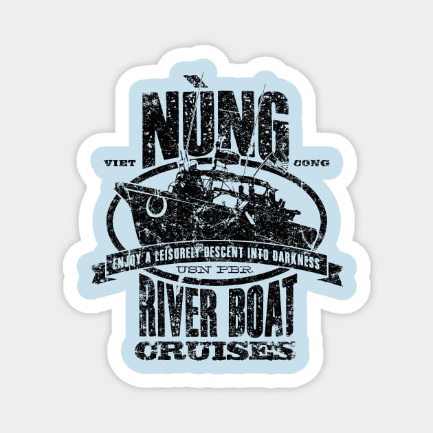 Nung River Boat Cruise Magnet by MindsparkCreative