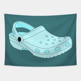 Blue Crocs Shoe Tapestry