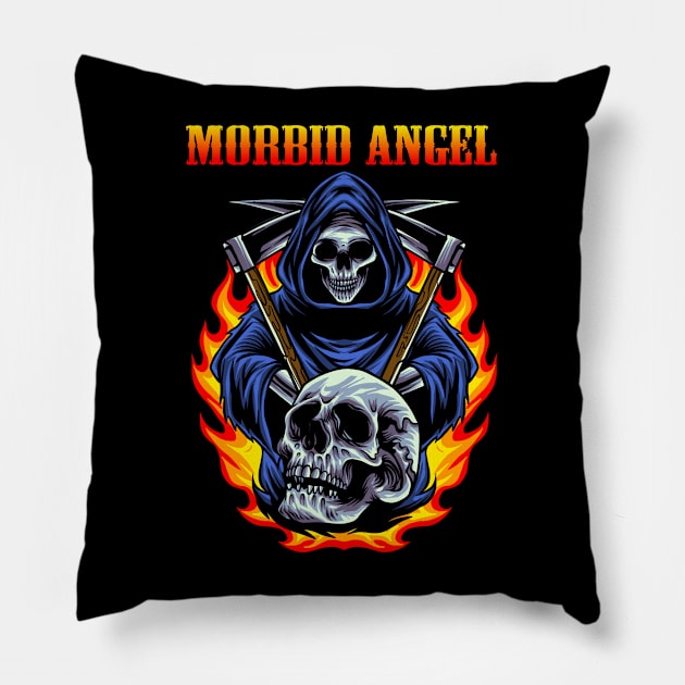 MORBID ANGEL BAND Pillow by Bronze Archer