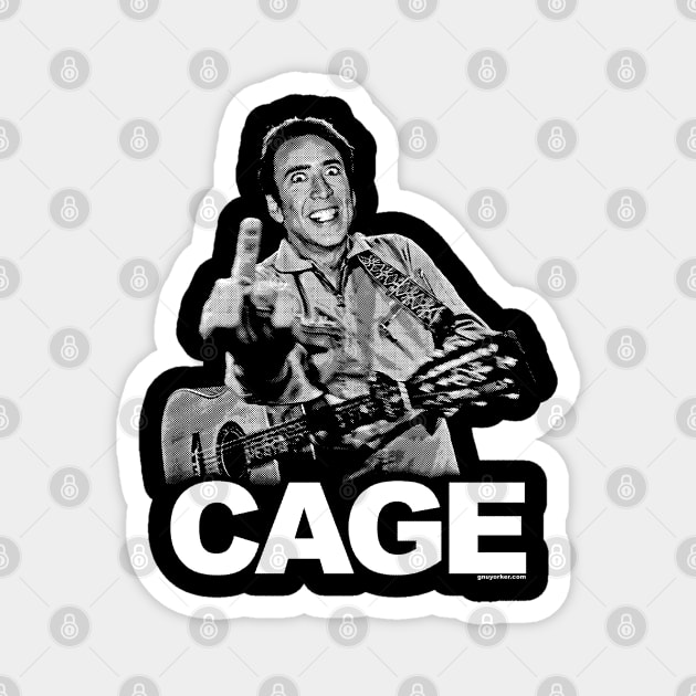 Nicholas Cage "The Bird" (Johnny Cash parody mashup) Magnet by UselessRob