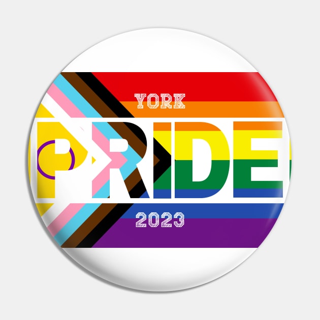 York Pride 2023 Pin by Jay Major Designs