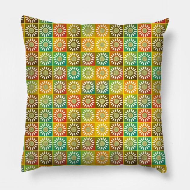 Floral tessellation Pillow by Gaspar Avila