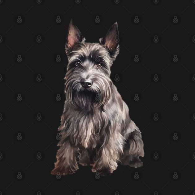 Scottish Terrier by DavidBriotArt