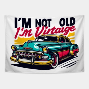 Vintage car Tapestry