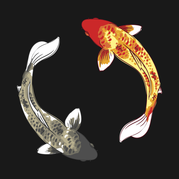 Koi Fish Yin Yang Koi T Shirt Teepublic