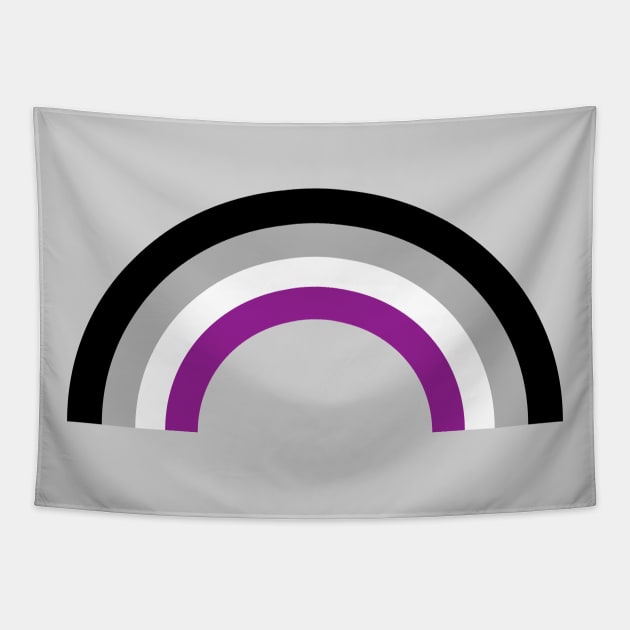 Asexual Pride Flag Rainbow Tapestry by epiclovedesigns