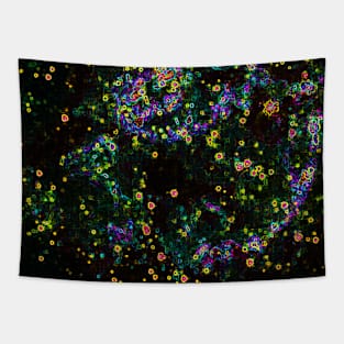 Black Panther Art - Glowing Edges 281 Tapestry