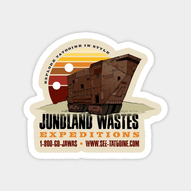 Jundland Wastes Expeditions Magnet by MindsparkCreative