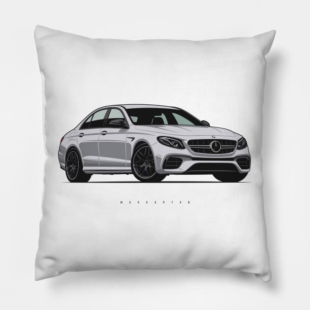 Merc E63 W213 Pillow by Markaryan