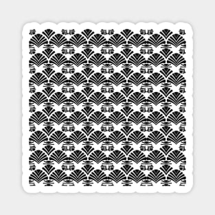 Art Deco classic pattern black Magnet