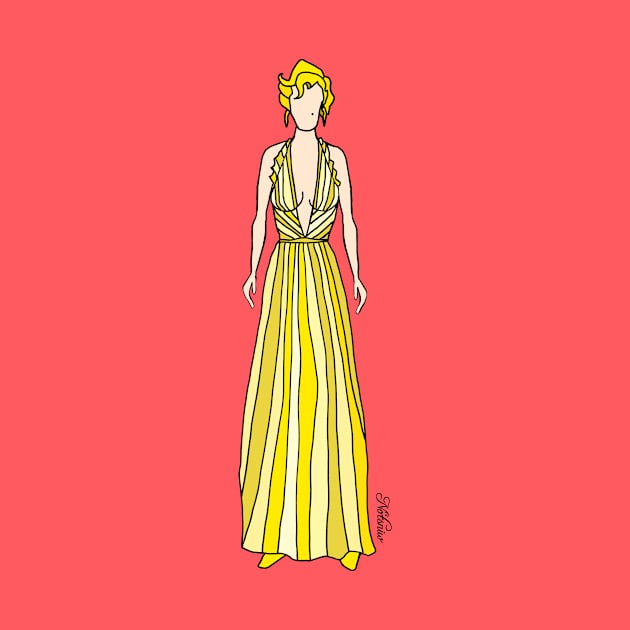 Golden Stripe Dress by notsniwart