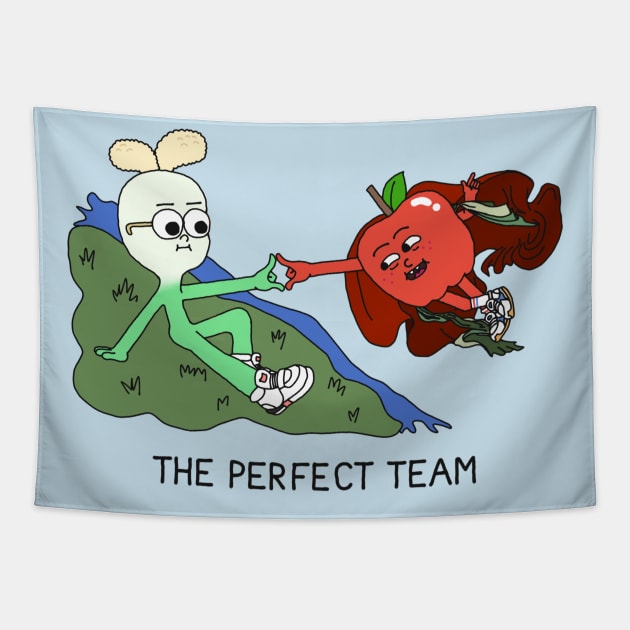 The Perfect Team Tapestry by Owllee Designs