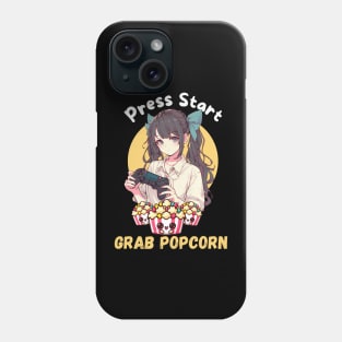 Gamer girl Popcorn fun Phone Case