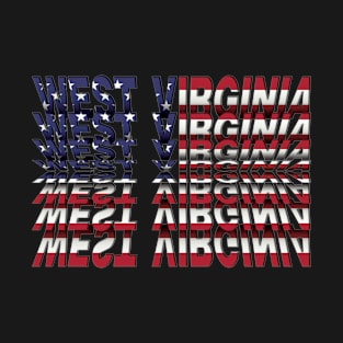 West Virginia Flip Text effect T-Shirt