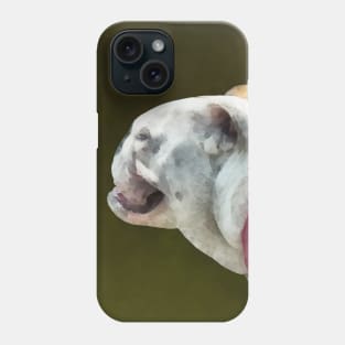 Dogs - English Bulldog Profile Phone Case