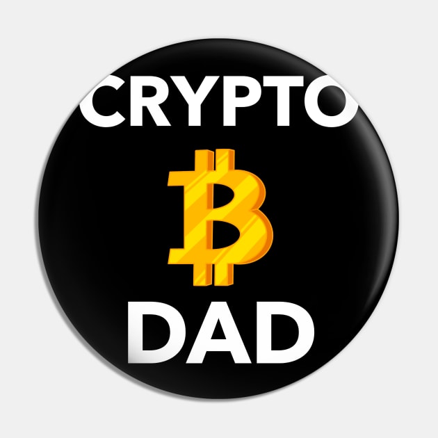 Crypto Dad Bitcoin - cryptocurrency inspired Pin by WizardingWorld