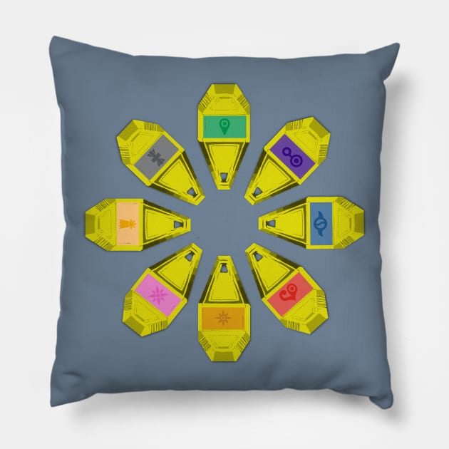 Flower's Crests Pillow by ManuLuce