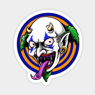 demonic clown Magnet