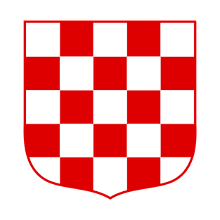 Coat of arms of Croatia (white chequy) T-Shirt