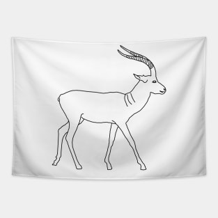 Deer line art Tapestry