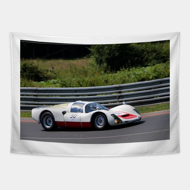 Porsche 906 Carrera 6 Le Mans Classic Tapestry by Andy Evans Photos