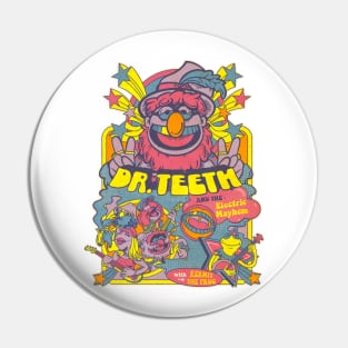 Vintage Dr. Teeth X Electric Mayhem Rainbows Pin