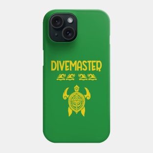 Polynesian Turtle Tattoo Design -Divemaster Scuba Diving Phone Case