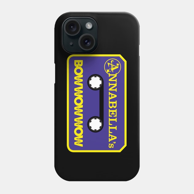 Annabella's Bow Wow Wow Cassette Logo OFFICIAL MERCH Phone Case by Pop Fan Shop